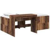  Krevet za djecu s visokim okvirom i stolom Staro drvo - Staro drvo 80 x 200 cm | shoptok.hr
