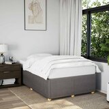  Okvir kreveta bez madraca smeđesivi 120 x 200 cm od tkanine | shoptok.hr