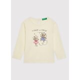 United Colors Of Benetton Bluza 3ATNC15G4 Bela Regular Fit | Shoptok.si