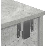 vidaXL Stenska polica s predali betonsko siv 100x37,5x19 cm inž. les | Shoptok.si