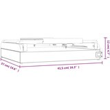  Stolni štafelaj s ladicom 41,5 x 37 x 12 cm od masivne borovine | shoptok.hr