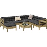  8-dijelni set vrtnih sofa s jastucima od impregnirane borovine Cijene