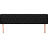  Uzglavlja 2 kom crna 90x7x78/88 cm od tkanine | shoptok.hr