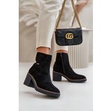 Boto Women's Heeled Boots Insulated Eco Suede Black Arkesia | ePonuda.com