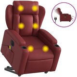  Električni masažni naslonjač na podizanje crvena boja vina | shoptok.hr