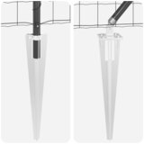 Euro ograda s špicama 10 x 1,4 m Čelik premazan PVC-om Siva | shoptok.hr