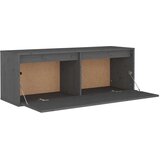  Zidni ormarić sivi 100 x 30 x 35 cm od masivne borovine | shoptok.hr