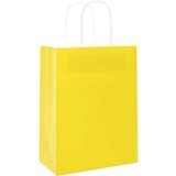  Papirnate vrećice 50 kom s ručkama žute 21x11x28 cm | shoptok.hr