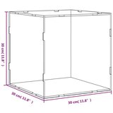 vidaXL Razstavna škatla prozorna 30x30x30 cm akril | Shoptok.si