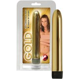 You2Toys Kovinski vibrator z bleščicami - zlata barva | Shoptok.si