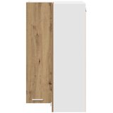 Viseći ormarić Umjetnički hrast i bijela 57 x 57 x 100 cm | shoptok.hr