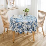 INF Prtomiz z botaničnim potiskom - okrogel, 150 cm Blue, (21697586) | Shoptok.si