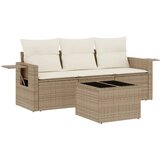  4-dijelni set vrtnih sofa s jastucima bež od poliratana | shoptok.hr