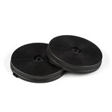 Klarstein Filteri s aktivnim ugljenom za nape, rezervni dio, 2 filtera, sustav recirkulacije, Ø 17 cm | shoptok.hr