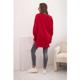 Kesi Women's cotton sweatshirt with a wide hem red | Shoptok.si