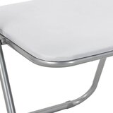 Sklopiva stolica 8 pcs Bijela i siva 48 x 43,5 x 81 cm | shoptok.hr