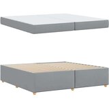  Konstrukcija postelje Svetlo siva 200 x 200 cm blago | Shoptok.si