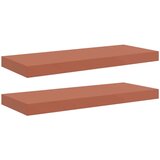 Stenska polica 2 pcs Rdeča 60 x 23 x 4 cm Konstruiran les, (5000201322) | Shoptok.si
