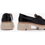 Resti Lacquered women's black moccasins with decoration Sarix - Footwear | ePonuda.com