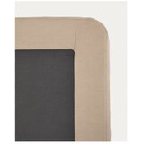 Kave Home Smeđe-sivi tapecirani krevet bez uzglavlja 90x200 cm Jaira – | shoptok.hr