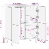  Kreveta s pohranom Orah 60 x 33 5 x 75 cm Čvrsto drvo manga | shoptok.hr