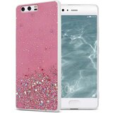  case, združljiv s huawei v roza barvi z bleščicami - zaščitni pokrov iz fleksibilnega silikona tpu s penečimi bleščicami, (20576891) | Shoptok.si