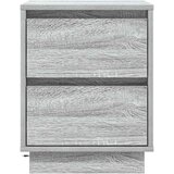  Noćni ormar s ladicama Siva 39 x 34,5 x 50 cm Konstruirano drvo | Eponuda.com