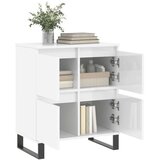  Komoda sjajna bijela 60 x 35 x 70 cm od konstruiranog drva | shoptok.hr