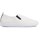 Shelvt Openwork sneakers slip on white and black | Shoptok.si
