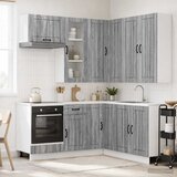  Kuhinjska jedinica LUCCA 8 kom. Siva Sonoma Konstruirano drvo | shoptok.hr