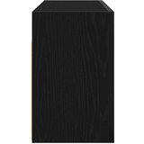 vidaXL Kopalniška stenska omarica črn 80x25x40 cm inž. les | Shoptok.si