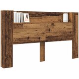  Krevetna ploča s LED-om Zidne Staro drvo 180 x 16,5 x 103,5 cm | shoptok.hr