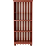 Rdeč regal 66x151,5x32 cm Sasha –
