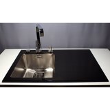 Sink Solution stekleno pomivalno korito R LINE 860 x 540 mm - bela (7020084) | Shoptok.si