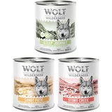 Wolf of Wilderness 10% popusta! - mješovita pakiranja (Junior, Adult & Senior) - 6 x 800 g: perad s piletinom, perad s janjetinom, perad s govedinom
