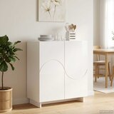  Komoda Bijela visokog sjaja 67 x 34,5 x 75 cm Konstruirano drvo | shoptok.hr
