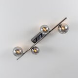  Brilagi - LED plafonski luster MILLA 4xG9/3W/230V crni hrom/zadimljeno staklo | Eponuda.com
