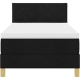  s opruga kutije s jastukom Crna 90 x 200 cm tkanina | shoptok.hr
