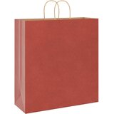  Papirnate vrećice 250 kom s ručkama crvene 45x17x48 cm | shoptok.hr