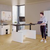 MID.YOU PISALNA MIZA kovina, leseni material antracit, črna, bela | Shoptok.si