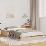  Krevetna konstrukcija Smeđa 80 x 200 cm Čvrsto borovo drvo Bež | shoptok.hr