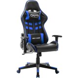 vidaXL Gaming stol črno in modro umetno usnje Cene