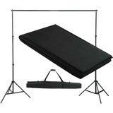 Podporni sistem za ozadje 300 x 300 cm črne barve | Shoptok.si