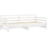  Dnevni ležaj na izvlačenje 2 x (90 x 200) cm bijeli od borovine | Eponuda.com