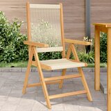 Maison Chic Vrtni stoli - Stol za vrt 2 kosa bež trden akacijev les in polipropilen JS1180, (21878784) | Shoptok.si