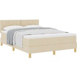 vidaXL Box Spring Krevet sa Madracem Krem 160x200 cm Tkanina | shoptok.hr