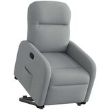 vidaXL Naslanjač s funkcijo vstajanja svetlo sivo blago | Shoptok.si