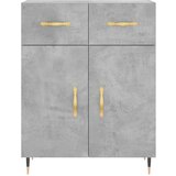  Visoka komoda siva betona 69 5x34x180 cm od konstruiranog drva | shoptok.hr