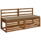  Jastučići za klupe - 2 dijela VUGHT 2 kom. 100% poliester - Taupe (poliester) 150 x 50 cm 2 | shoptok.hr