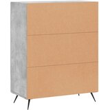  Komoda siva boja betona 69,5x34x90 cm od konstruiranog drva | shoptok.hr